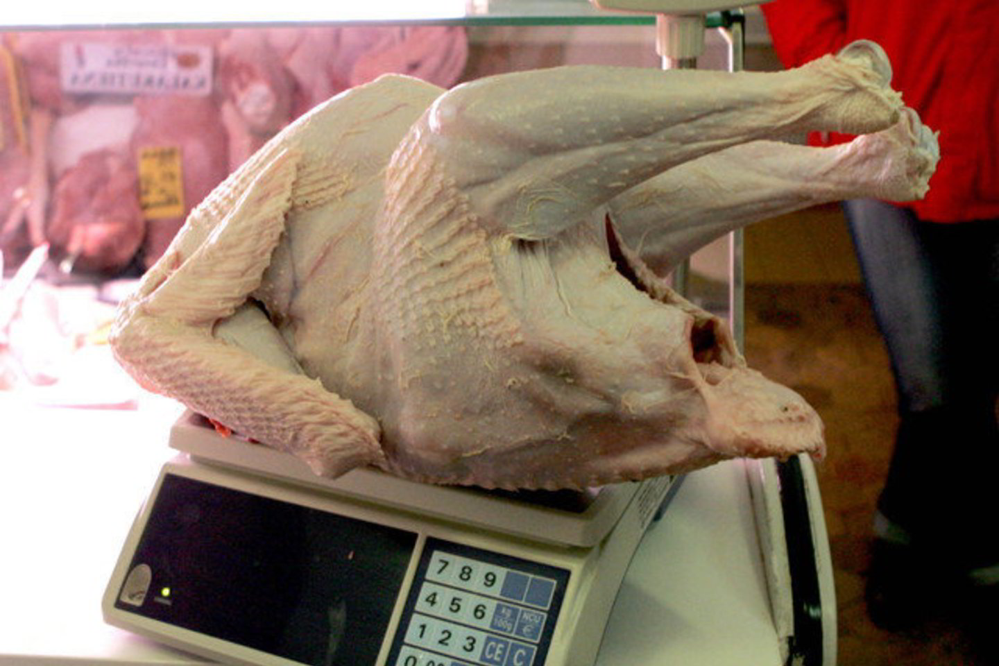 Per tikrinimą inspektoriai rado 60,4 kg šviežios kalakutienos ir 6,7 kg rūkytos kalakutienos filė su gedimo požymiais.