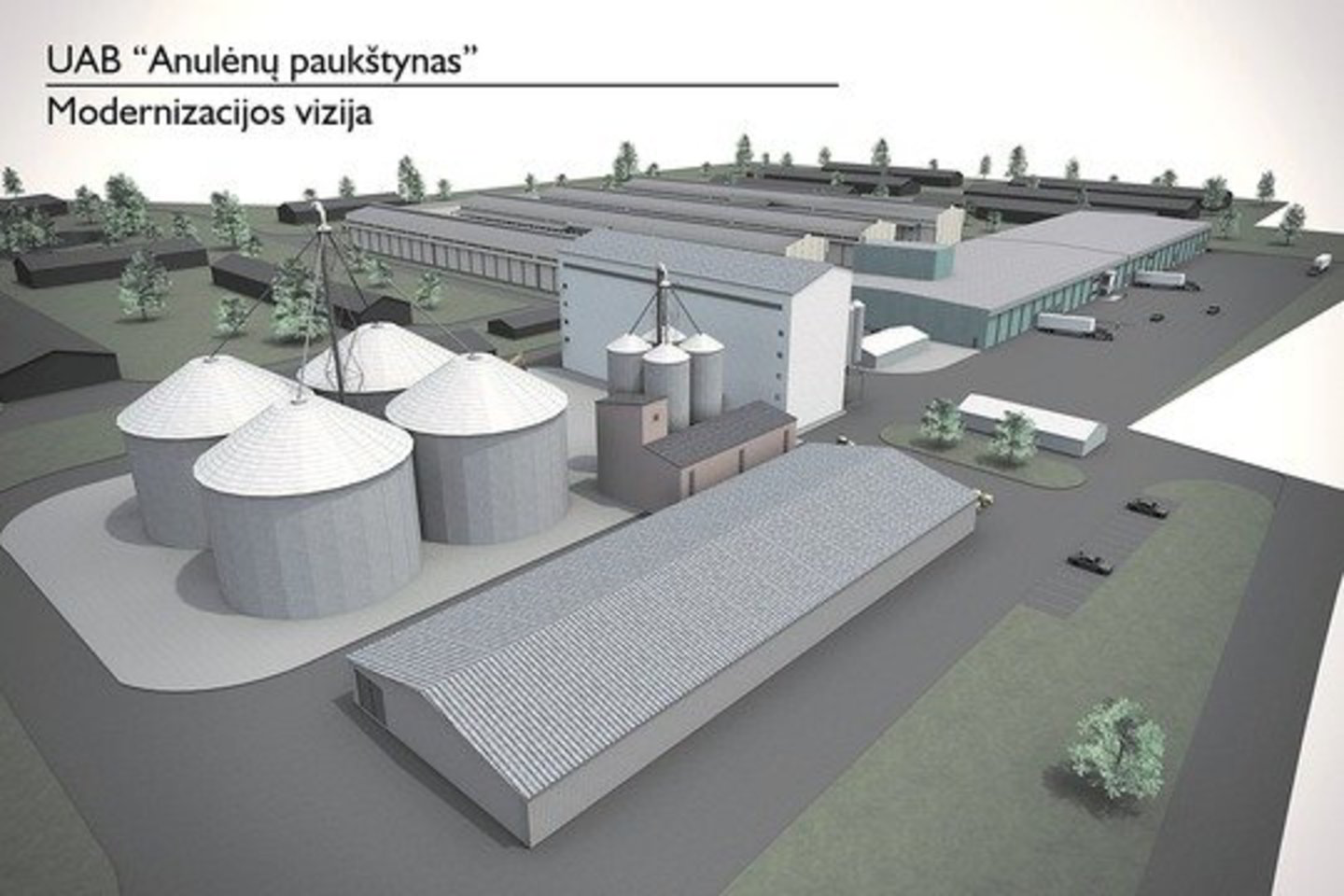 Projektuotojai jau žino, kaip po rekonstrukcijos atrodys atsinaujinęs Anulėnų paukštyno kompleksas.