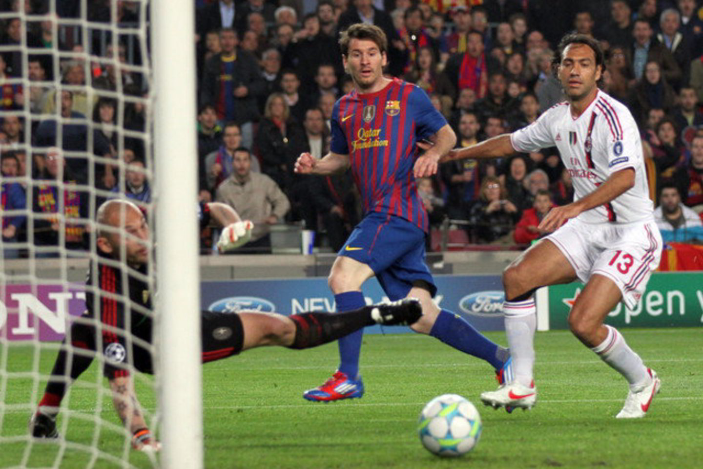 „Barcelona” ir “AC Milan” mačo akimirkos.