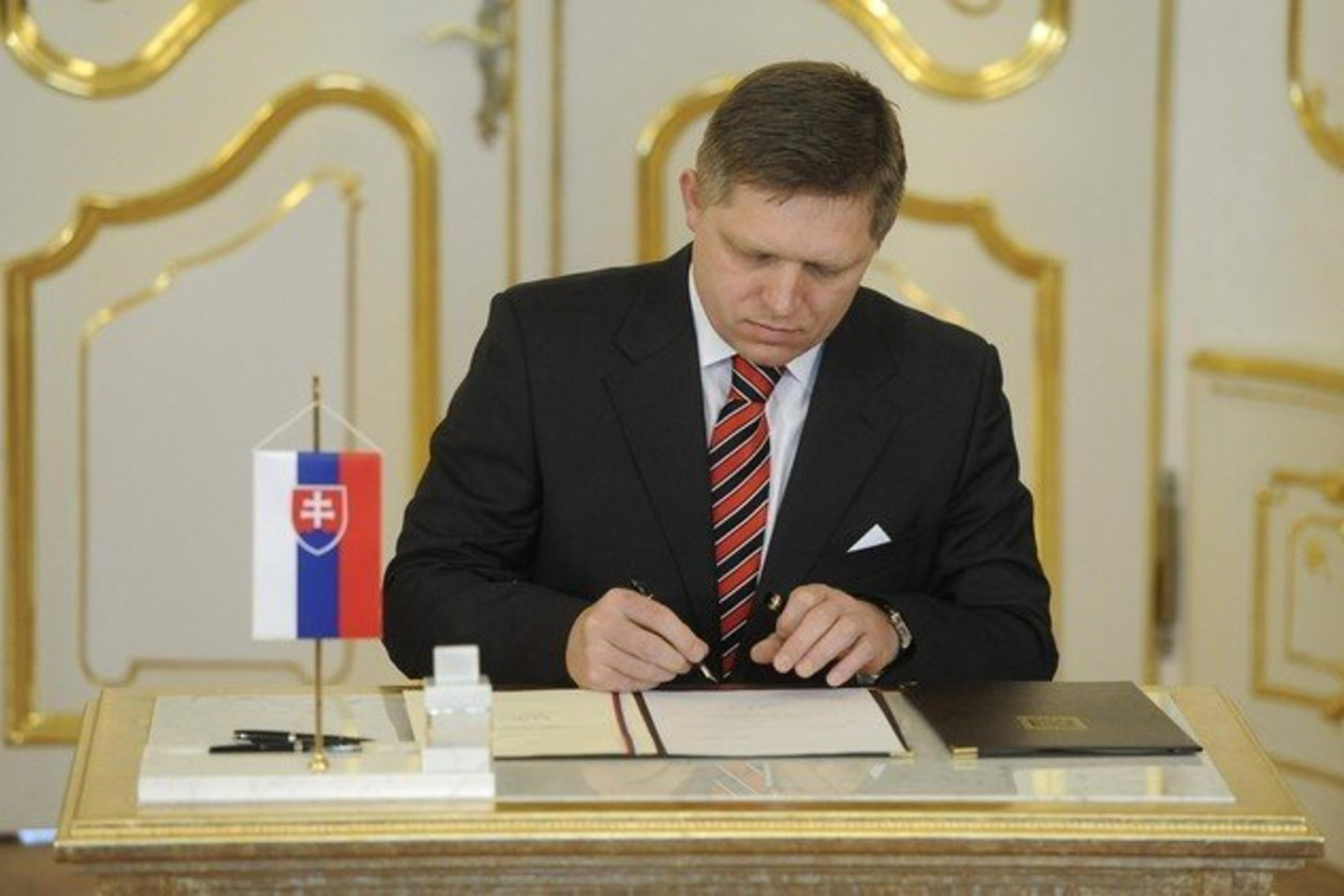 Naujasis Slovakijos ministras pirmininkas R. Ficas.