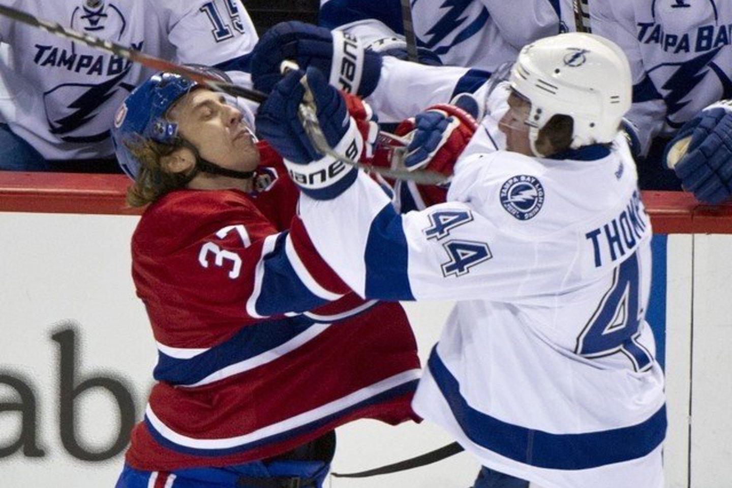 „Canadiens“ ir „Tampa Bay Lightning“ mačo akimirkos.