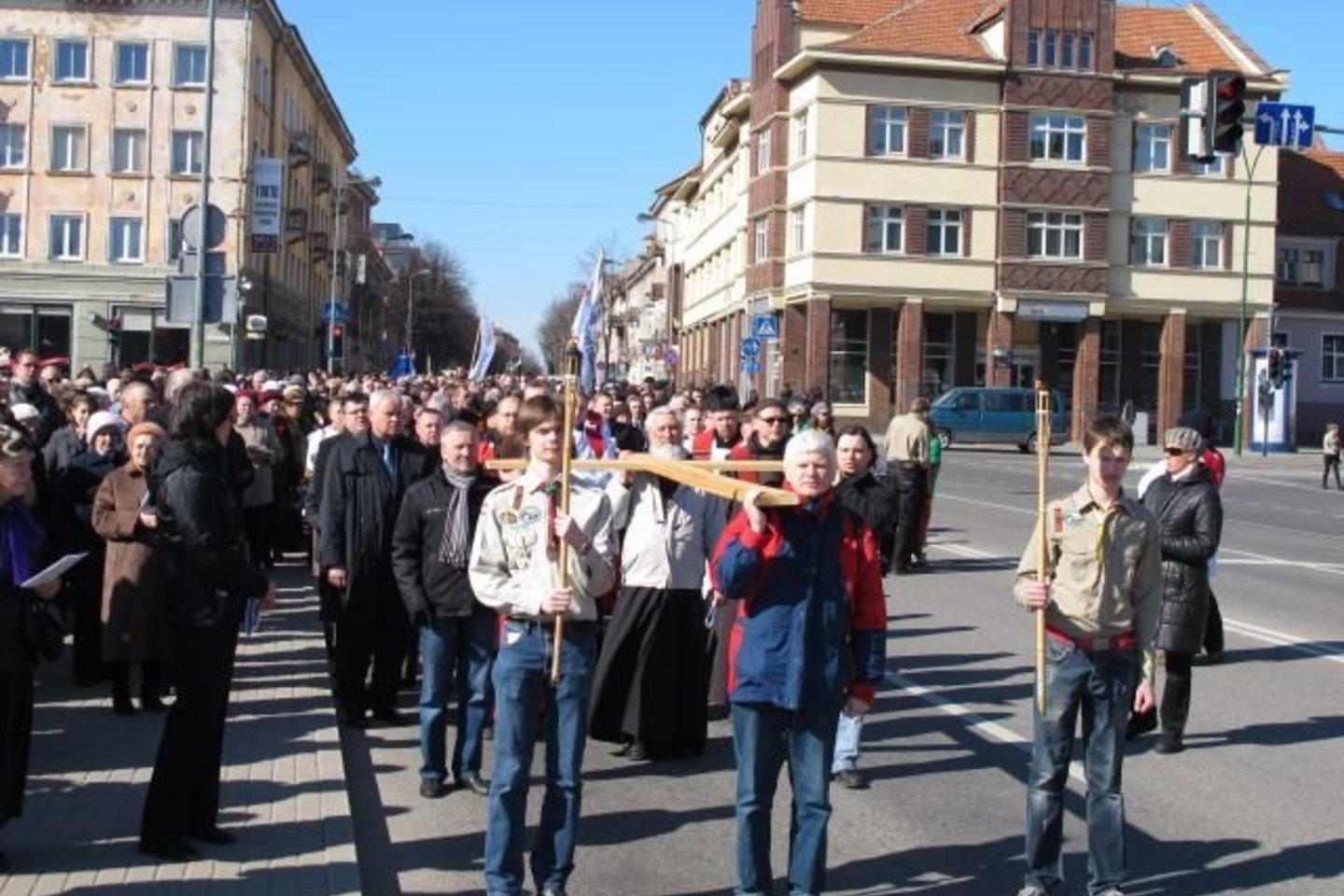 Kryžiaus kelias tapo nauja uostamiesčio tikinčiųjų tradicija.