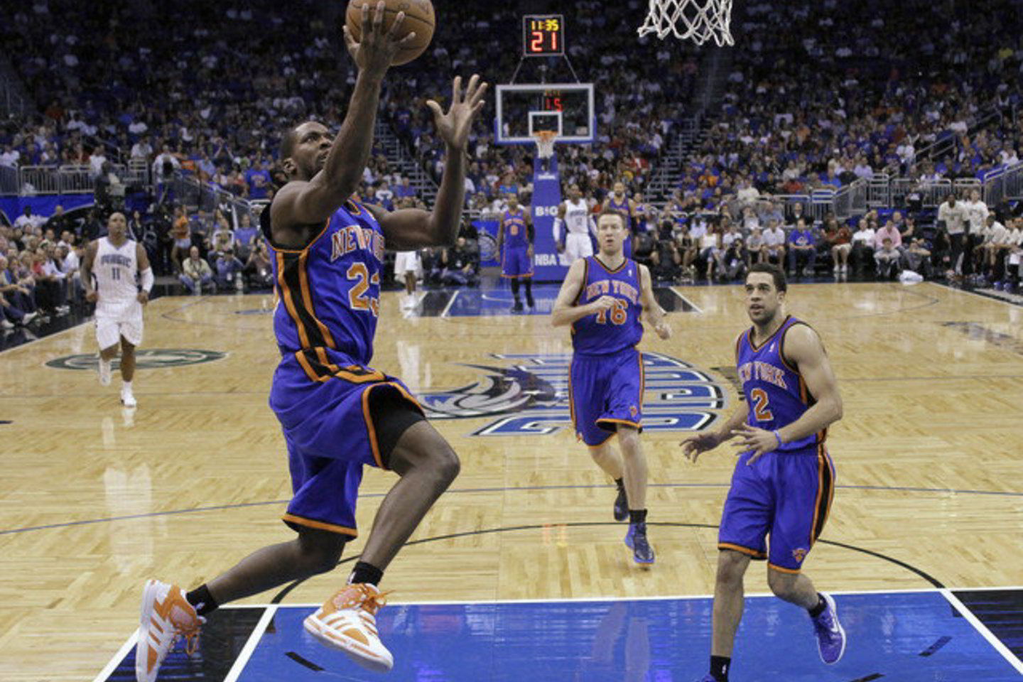 "Knicks" ir "Magic" rungtynių akimirkos.