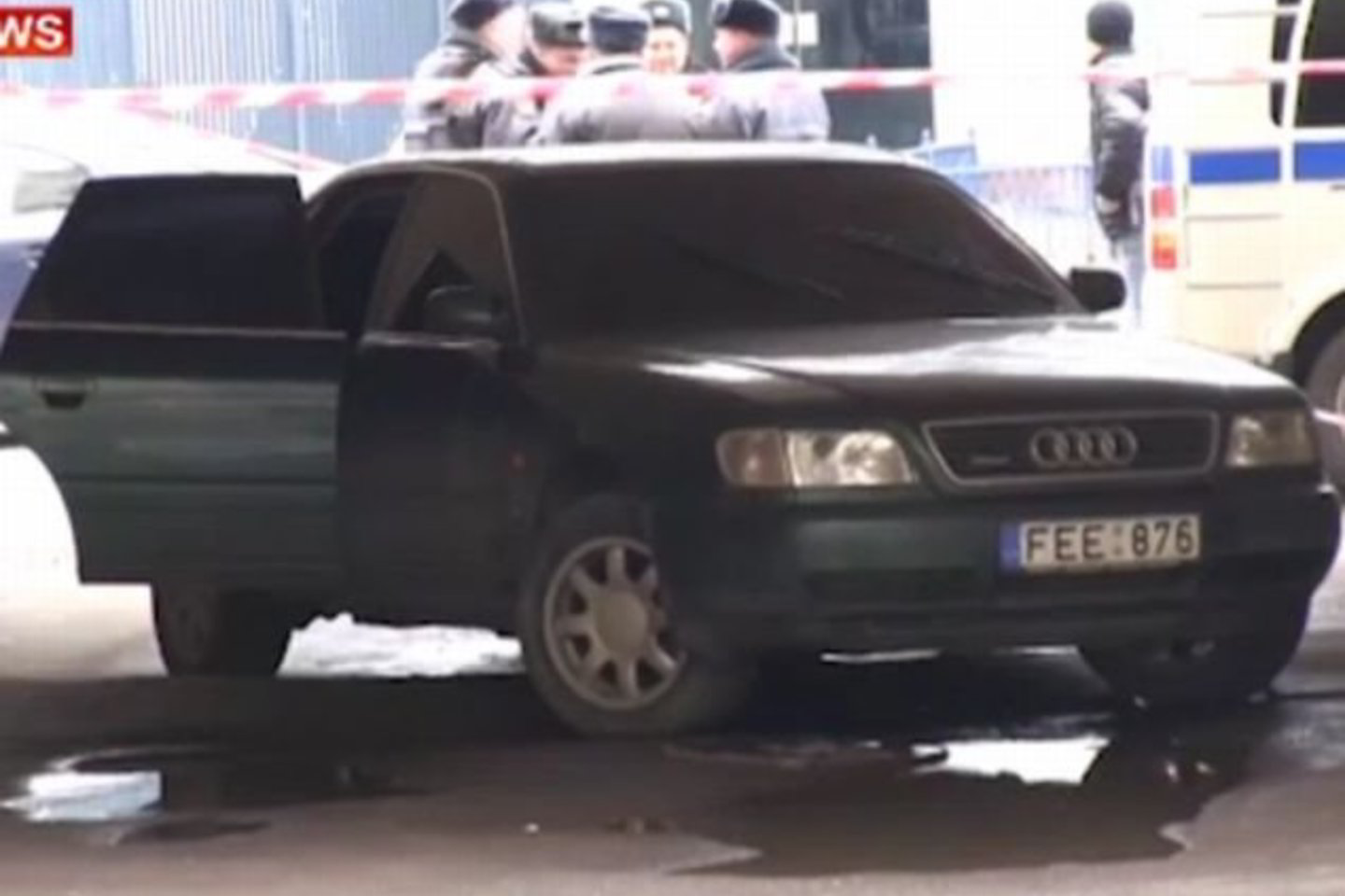 Pareigūnai automobilį rado viename iš skersgatvių, vos 500 metrų nuo nusikaltimo vietos.