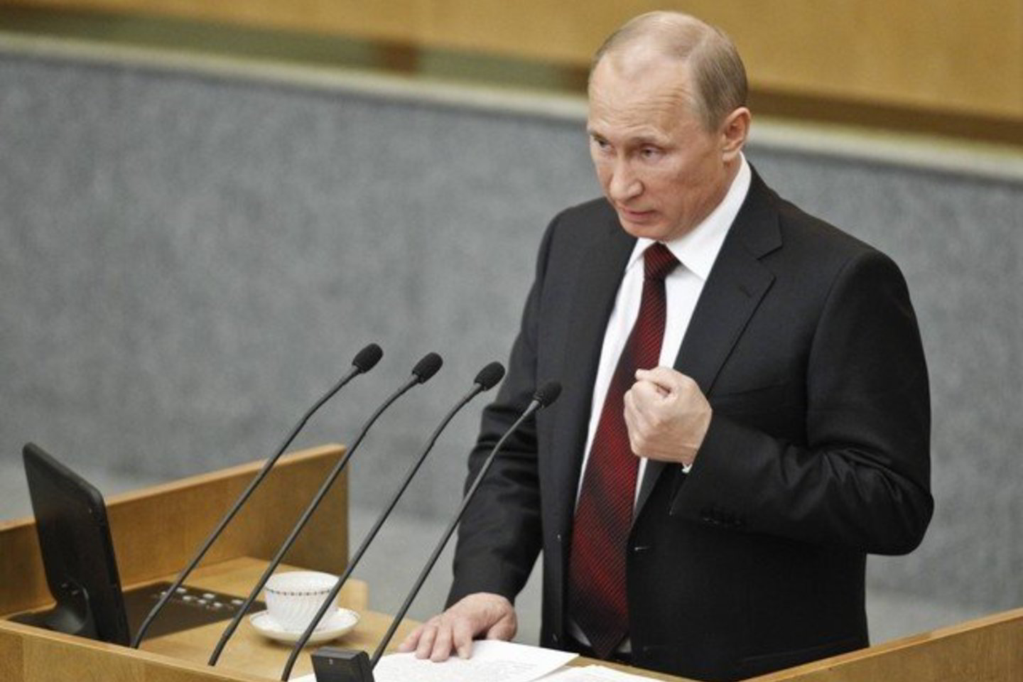V. Putinas pridūrė, kad Varšuvos bloko nebėra, todėl „neaišku, kodėl reikalinga tokia organizacija kaip NATO“.