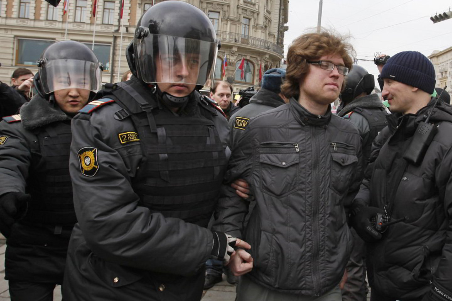 Maskvos policija prieš Putino kalbą areštavo kelis opozicijos aktyvistus