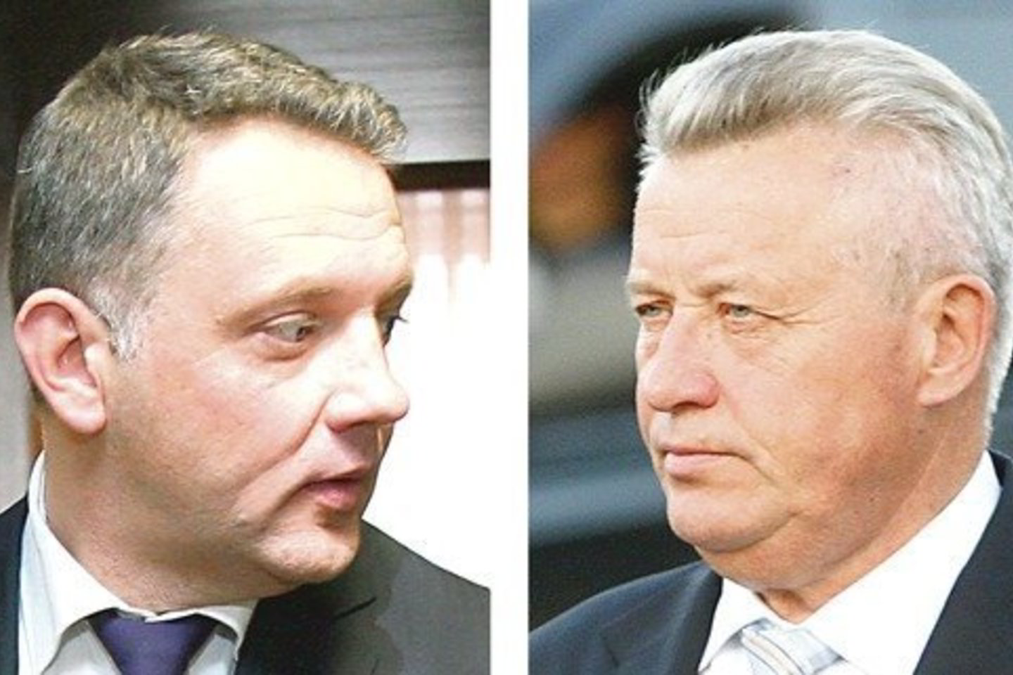 E.Masiulis (nuotr. kairėje) mano, kad reikėtų įsiklausyti į Baltarusijos ambasadoriaus V.Dražino žodžius.