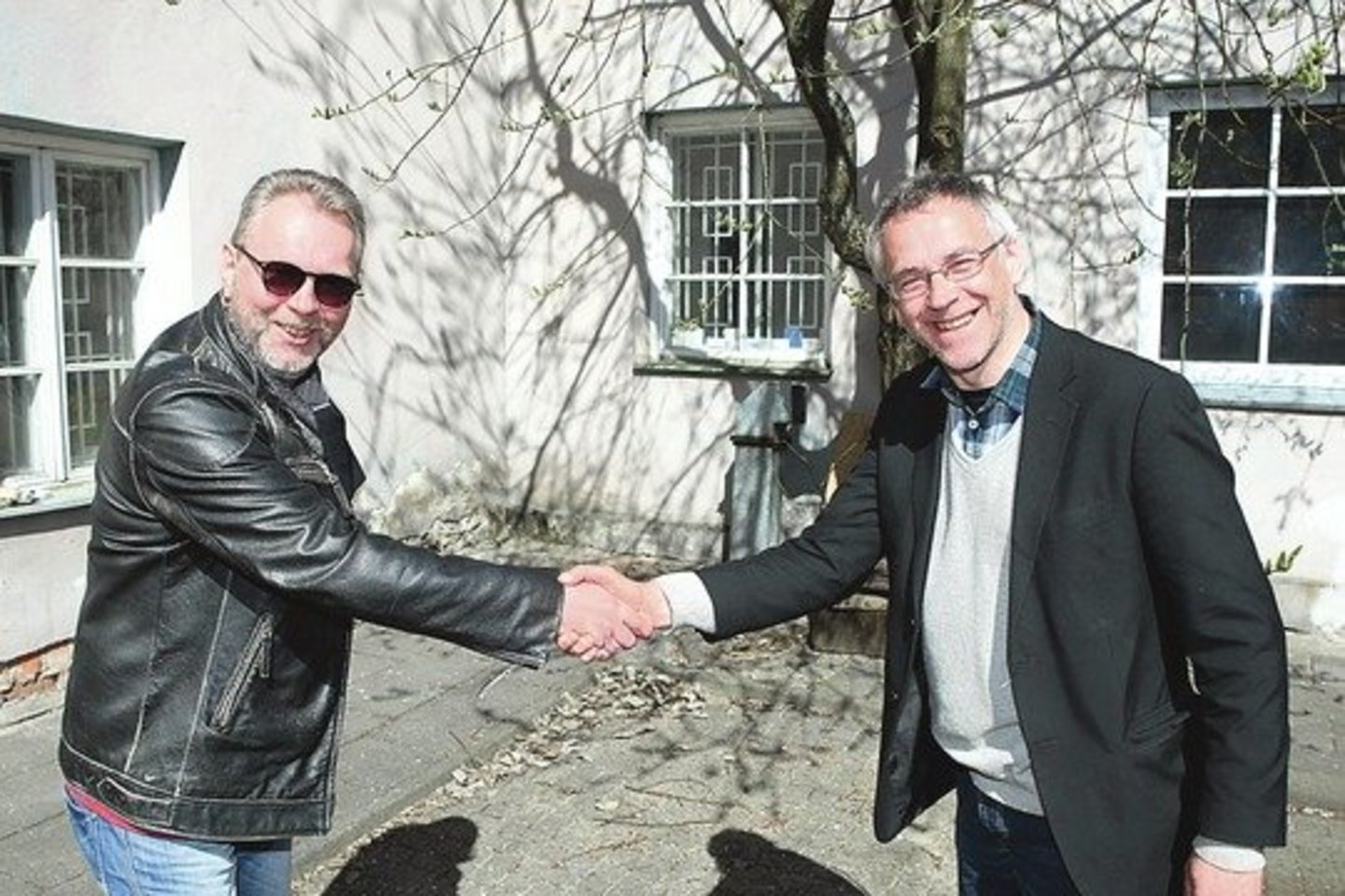 Rašytojas H.Kunčius (kairėje) ir režisierius A.Šlepikas galėtų eiti lažybų, kuris geriau pažįsta Gruziją.