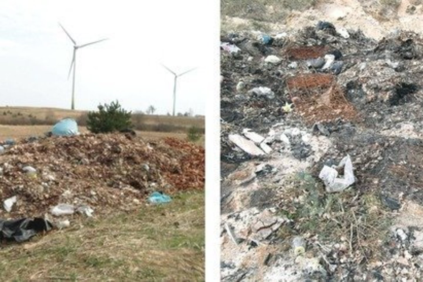 Nelegalus sąvartynas atsirado toje vietoje, kur seirijiškiai semdavo baltą smėlį (nuotr. kairėje). Prieš porą dienų šiukšlės, užuot išvežus, buvo sudegintos.