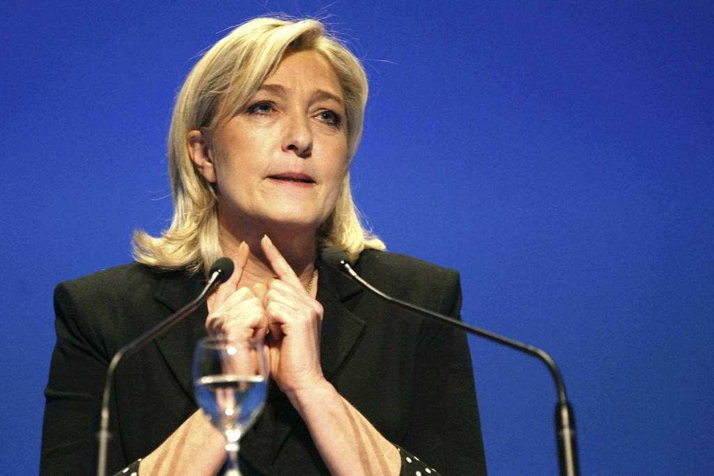 M. Le Pen prognozuoja, kad euro zona, išgyvenanti finansinę krizę, galiausiai žlugs. Ji mano, kad visoms vieningos valiutos zonos valstybėms jau dabar vertėtų apgalvotai ir suderintai iš jos pasitraukti.