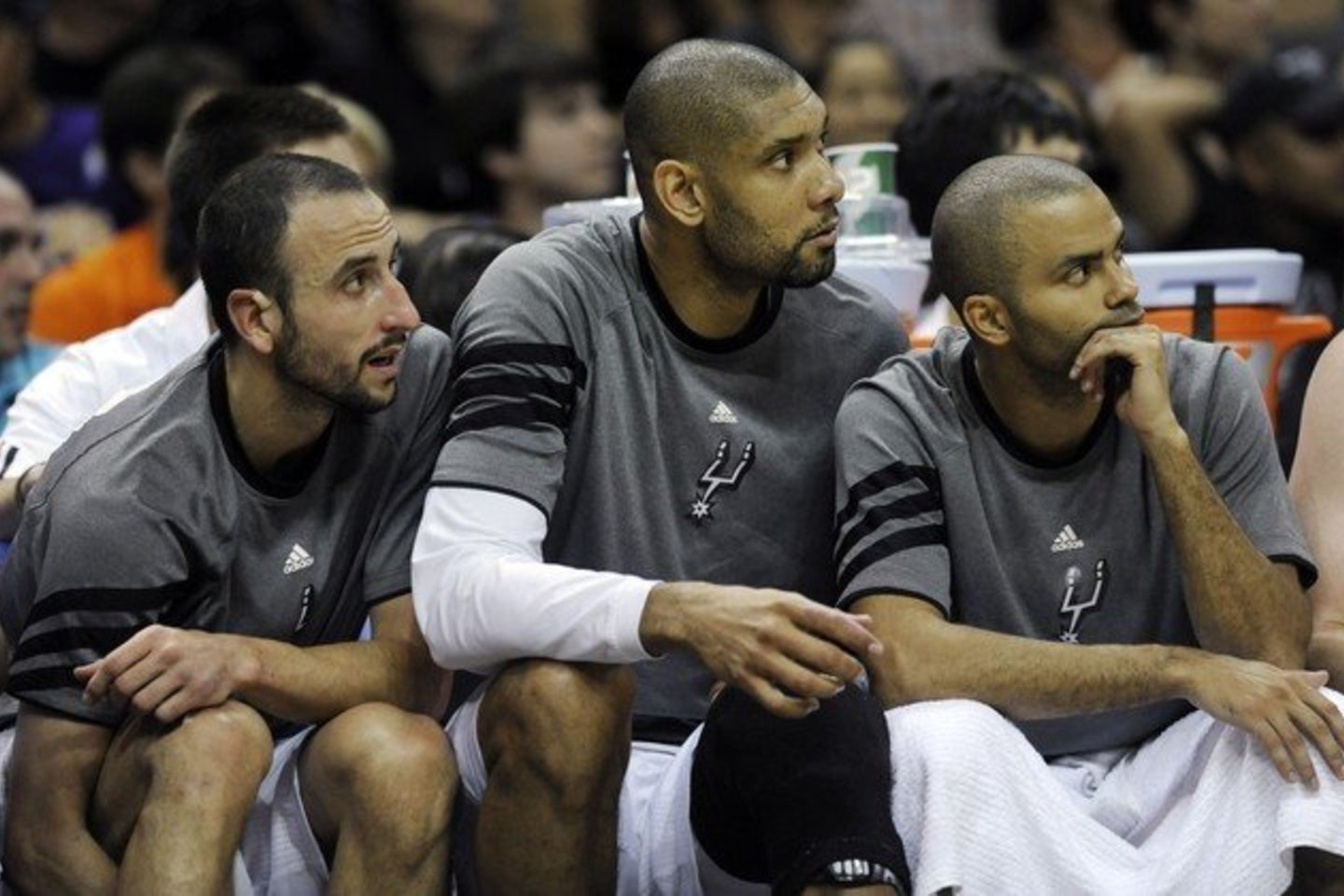 „Spurs“ senbuviai (iš kairės) M. Ginobili, T. Duncanas ir T. Parkeris vedė komandą į pergalę.