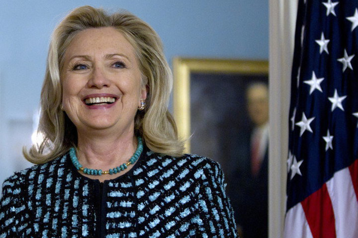 JAV valstybės sekretorė H. Clinton juokiasi iš savo parodijų.