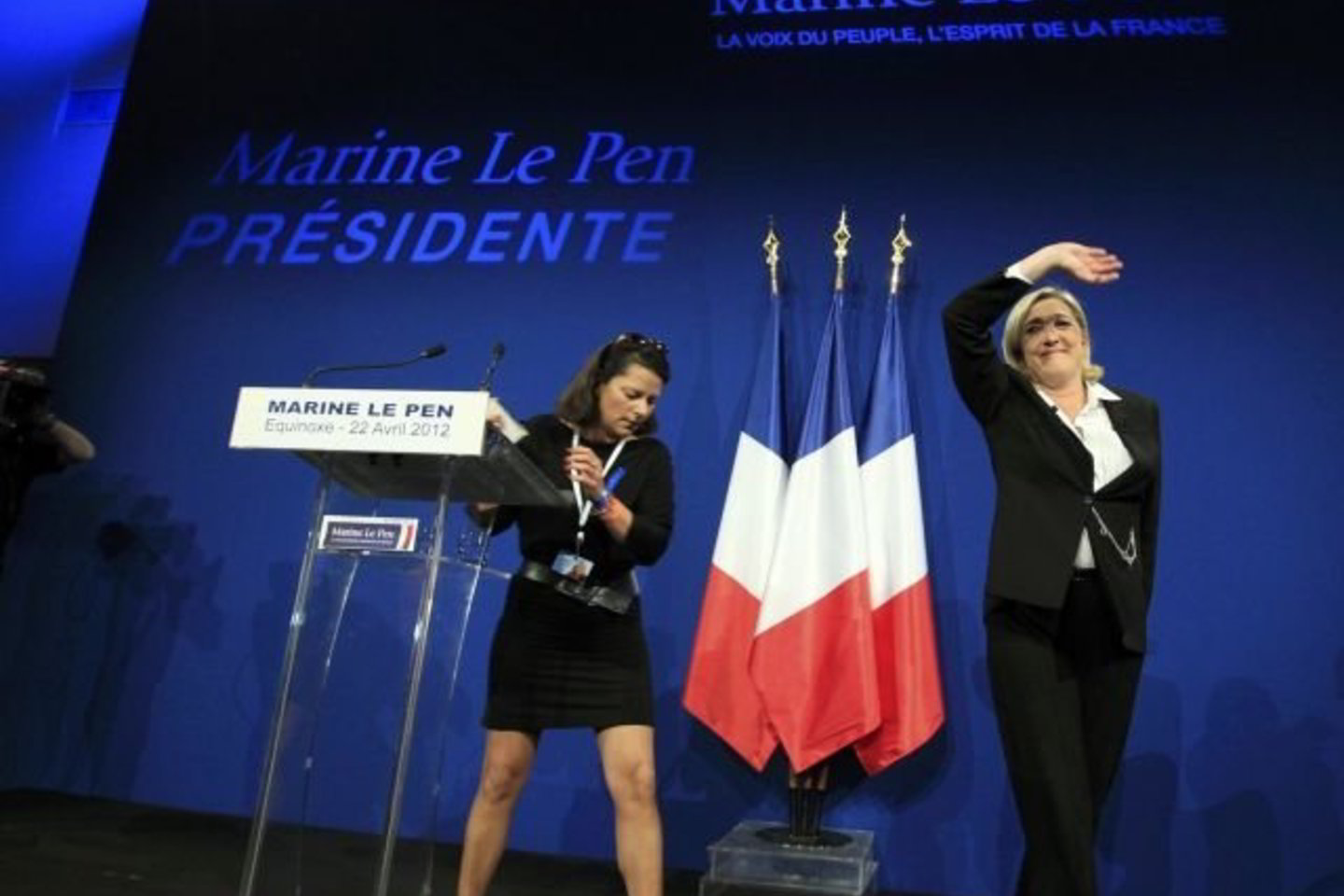M. Le Pen (dešinėje) pasiekimai rodo, kad dabartinis šalies vadovas nesugebėjo pritraukti kraštutinės dešinės rinkėjų.