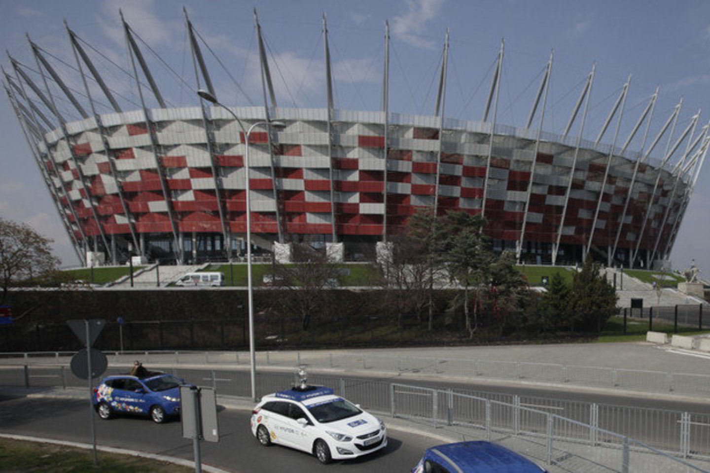 Europos futbolo čempionato stadionas Varšuvoje.