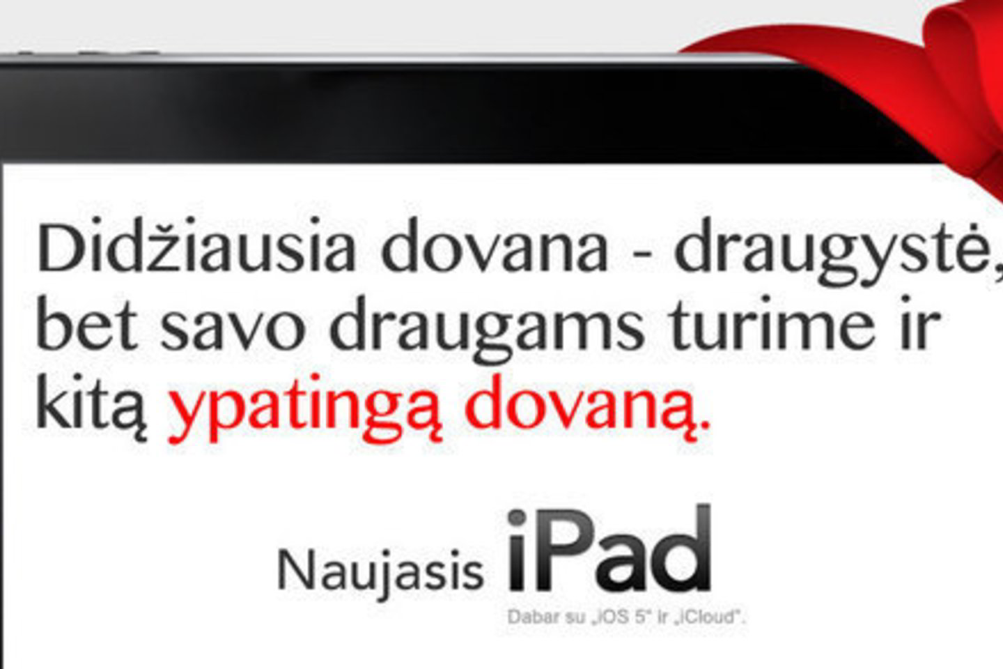 Norite laimėti naująjį „iPad“? Prisijunkite prie kasdien augančio lrytas.lt draugų būrio arba, kitaip tariant, paspauskite „Patinka“ mūsų puslapiui tinkle „Facebook“.