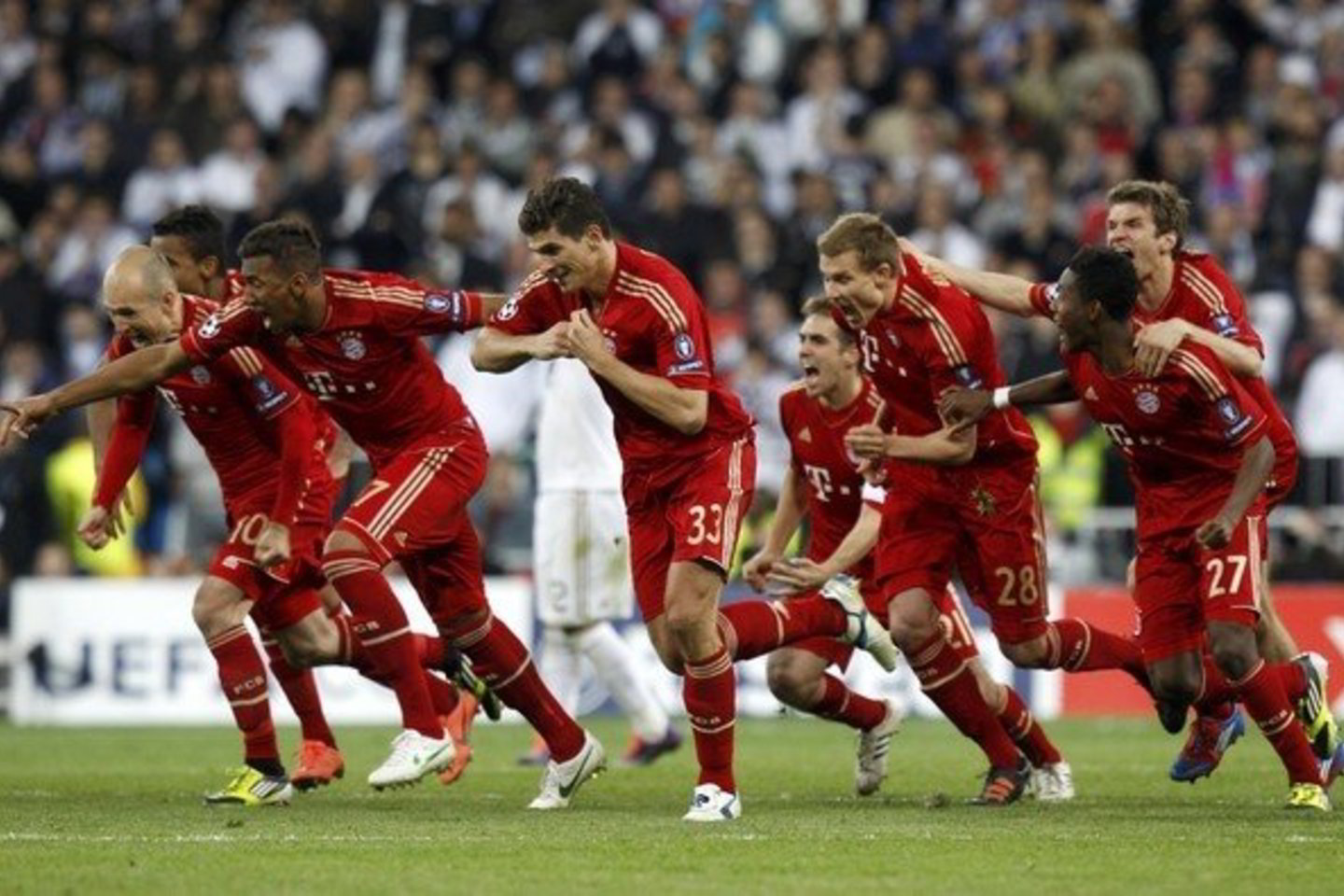 "Real" ir "Bayern" rungtynių akimirkos.