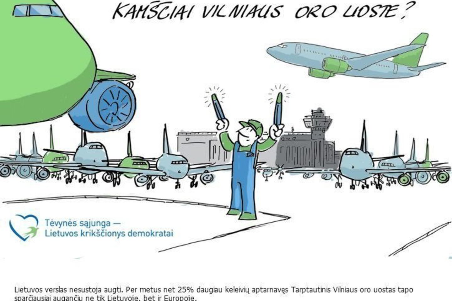 Tėvynės sąjungos rinkimų plakatas.