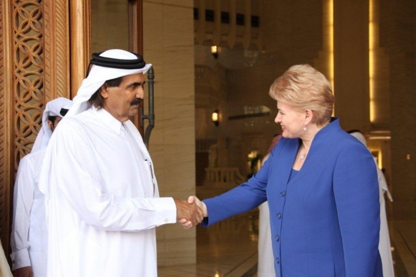 D. Grybauskaitė su Kataro vadovu šeichu H. Bin Khalifa Al Thani aptarė dvišalio bendradarbiavimo galimybes.