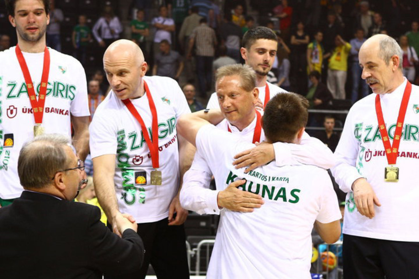 V. Romanovas "Žalgirio" pergale džiaugėsi ant M. Kalniečio dviračio.