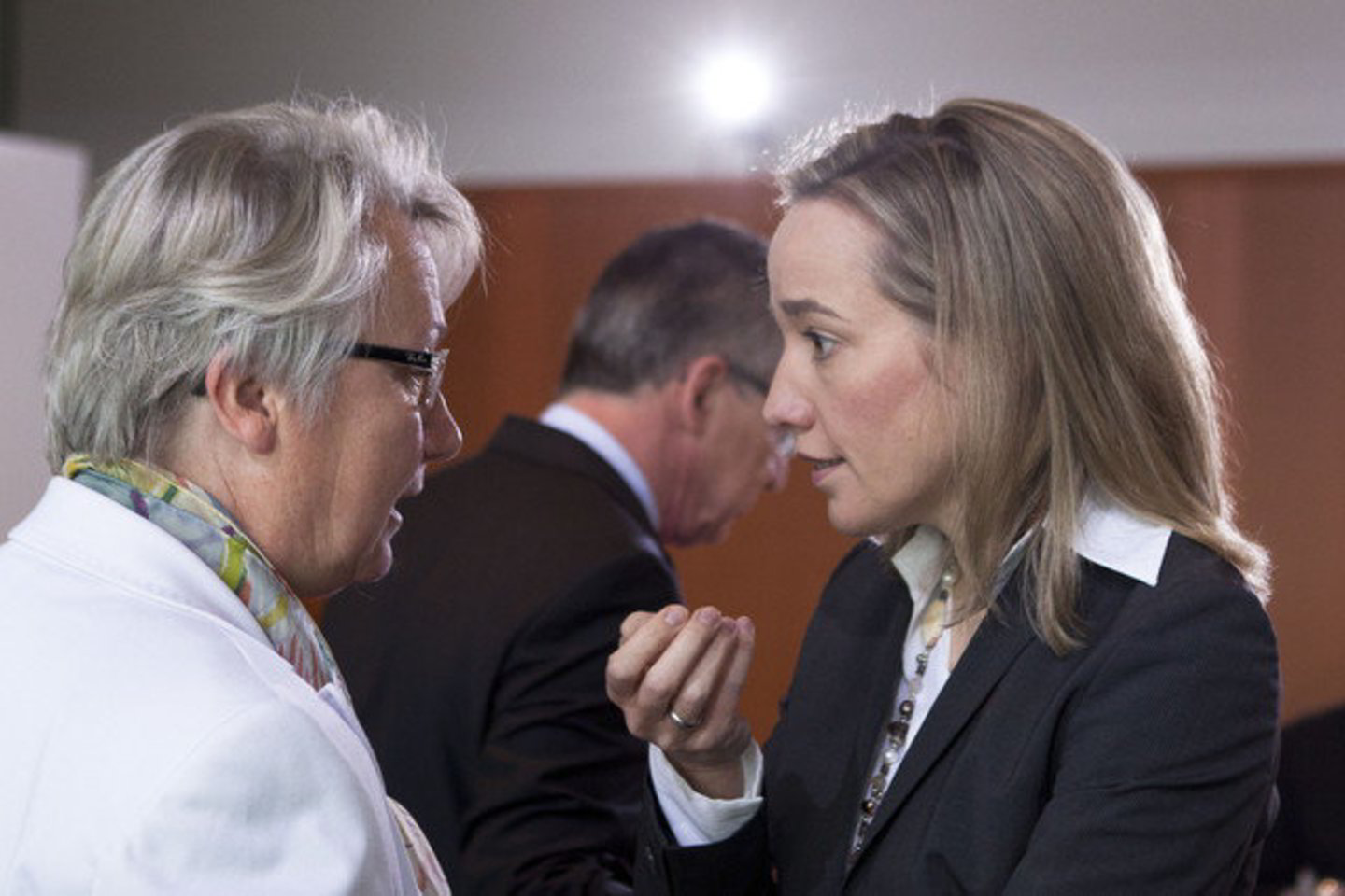 A. Schavan (kairėje) pareiškė esanti pasirengusi diskusijai dėl savo disertacijos.