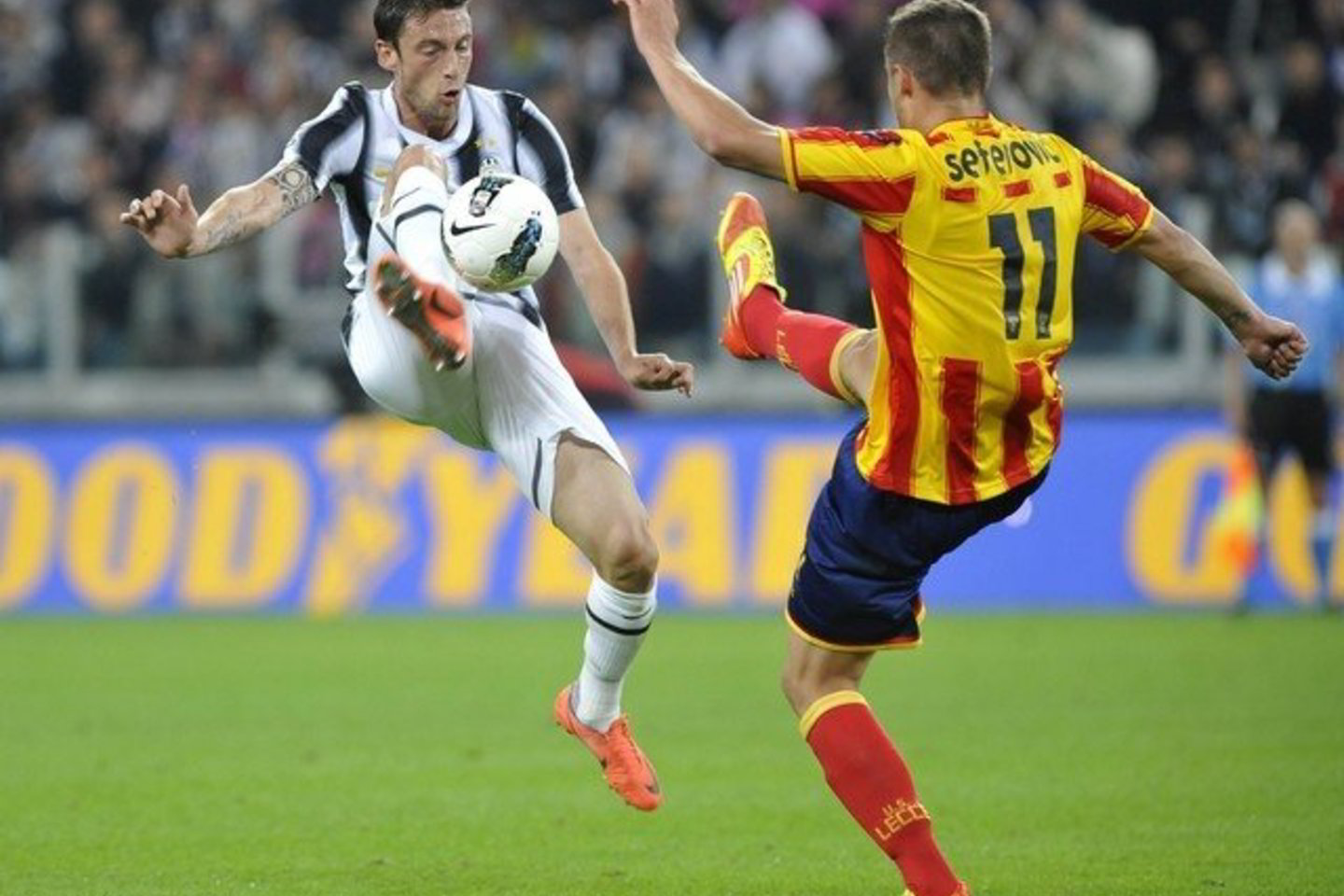 „Juventus“ ir „Lecce“ rungtynių akimirkos.