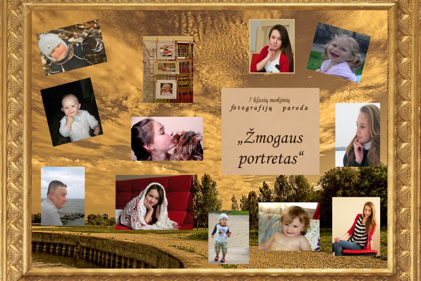 Septintokai fotografavo žmonių portretus.