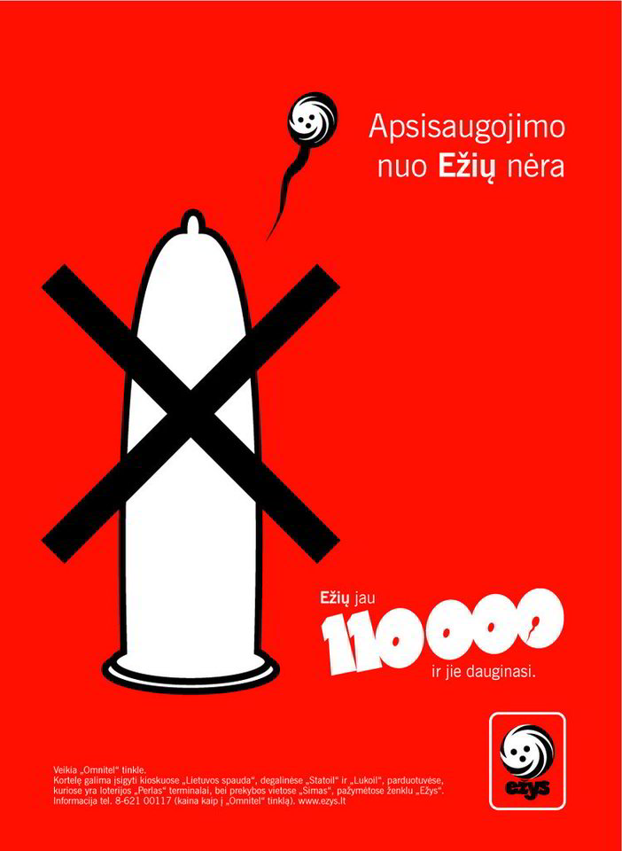 Išorės reklama. Bronza. „Ežys“ Pagausėjimas, agentūra „Leo Burnett“.