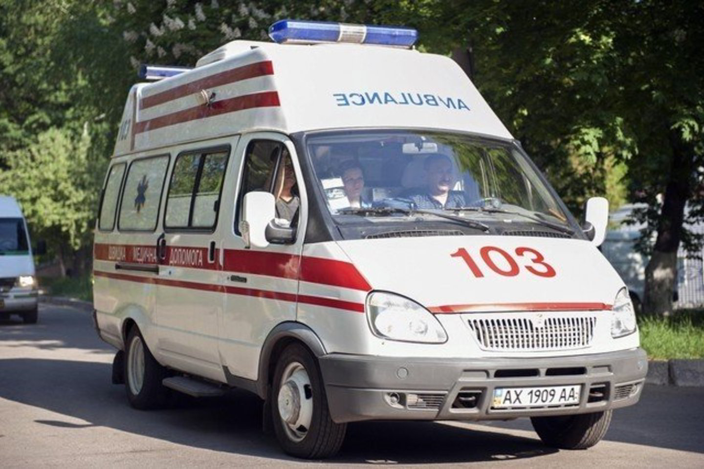 Šiuo greitosios pagalbos automobiliu J. Tymošenko iš kalėjimo pervežta į ligoninę.