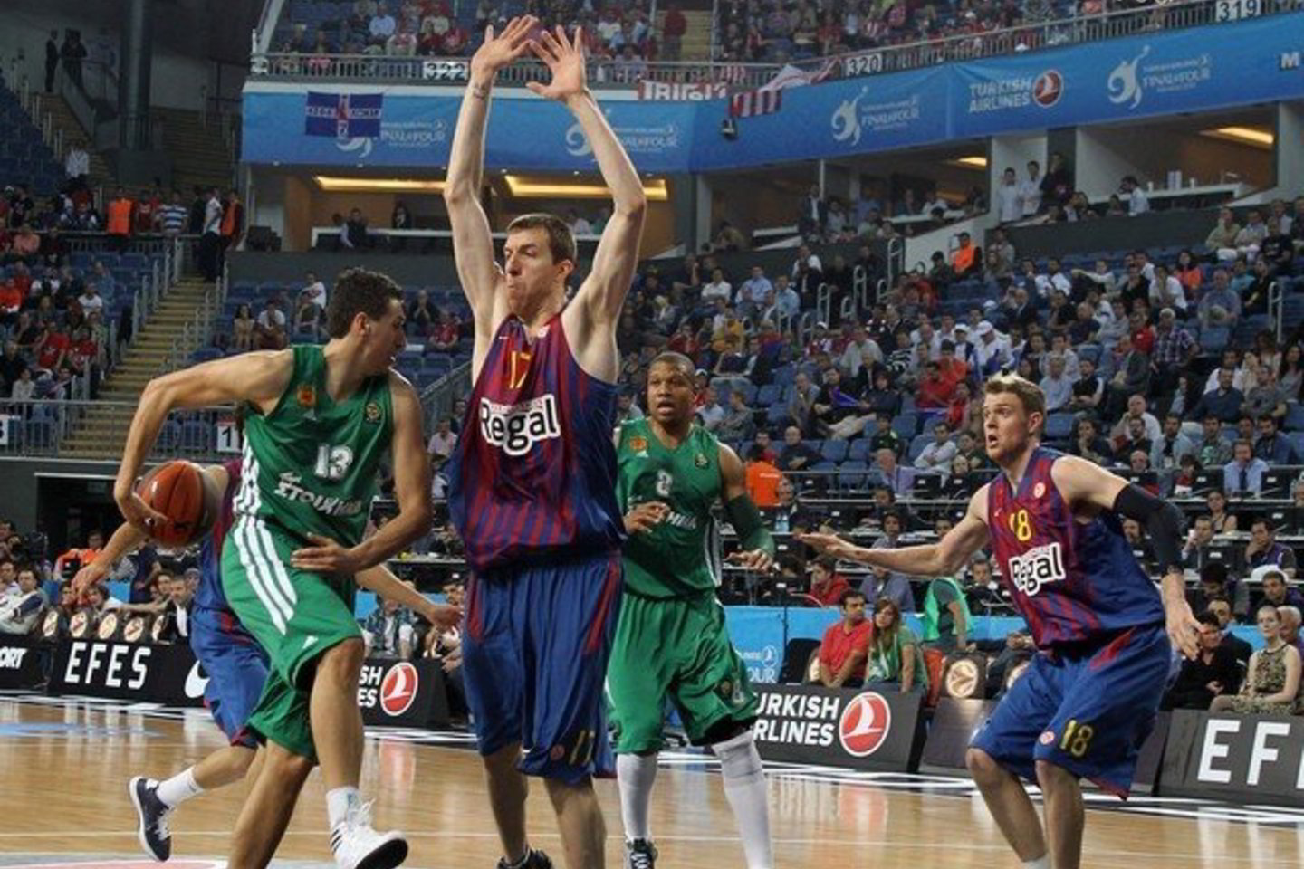 "Barcelona" - "Panathinaikos" rungtynių akimirkos.