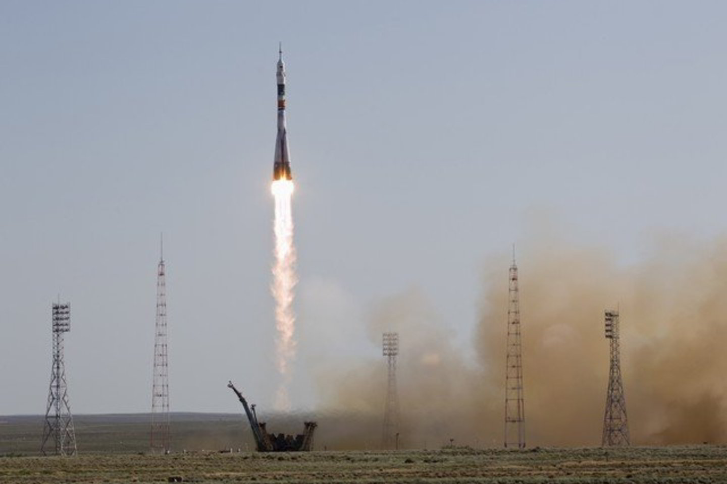 Šis startas buvo pirmoji pilotuojama misija iš Baikonūro nuo gruodžio 21 dienos.