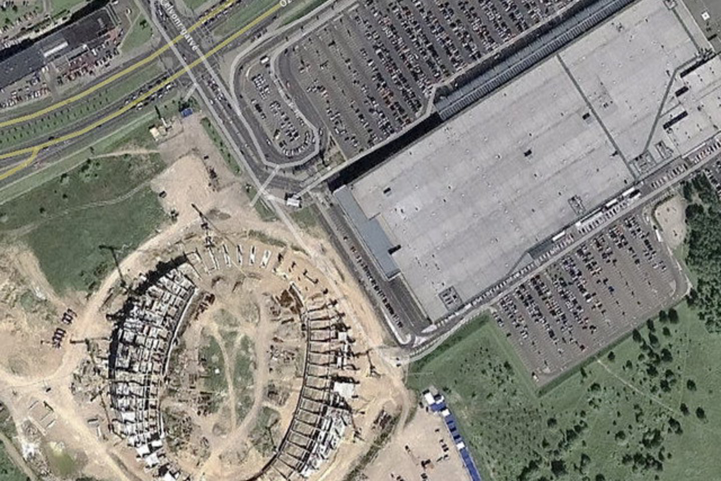 Nacionalinis stadionas, „Akropolis“. Kol kas Lietuva „Google“ sistemoje „matoma“ tik iš viršaus.