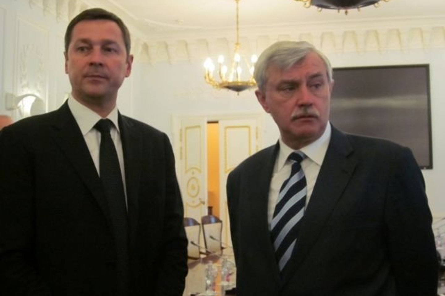 A. Zuokas ir Sankt Peterburgo gubernatorius G. Poltavčenka.