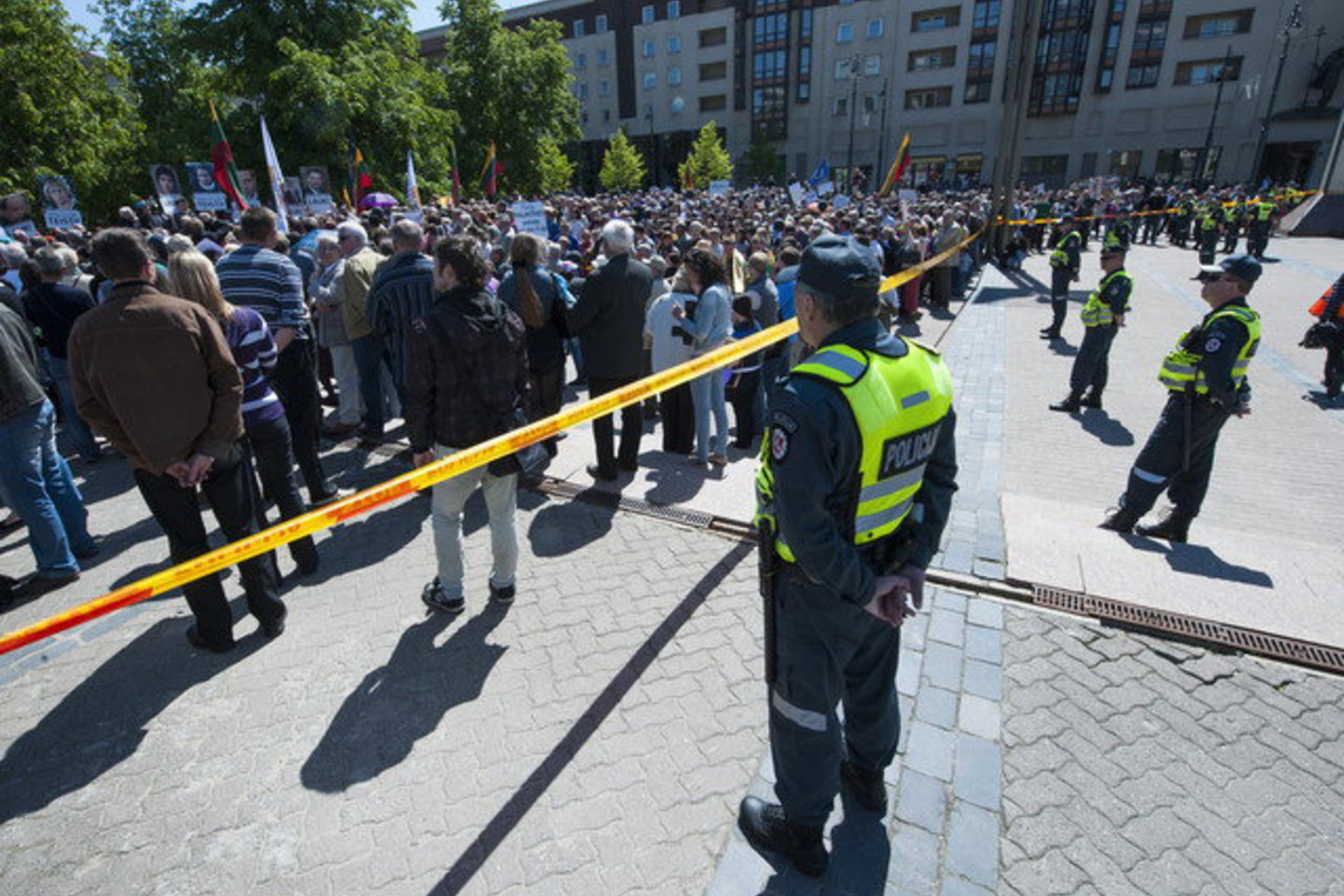 Protestuotojai prie prezidentūros norėjo pastatyti 10 palapinių, 4 biotualetus ir lauko virtuvę.