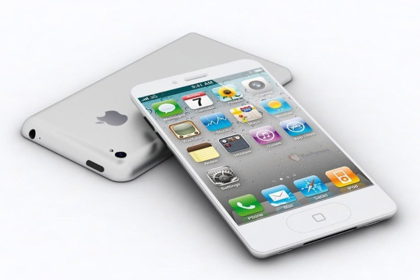 Remiantis gandais sumodeliuotas būsimo „iPhone5“ vaizdas. Gražu ir primena sumažintą „iPad“.