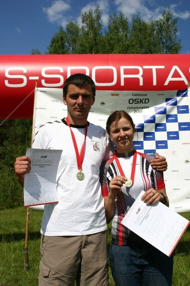 Lietuvos orientavimosi sporto kalnų dviračiais čempionate nugalėjo K. Mickevičiūtė ir R. Kavaliauskas.