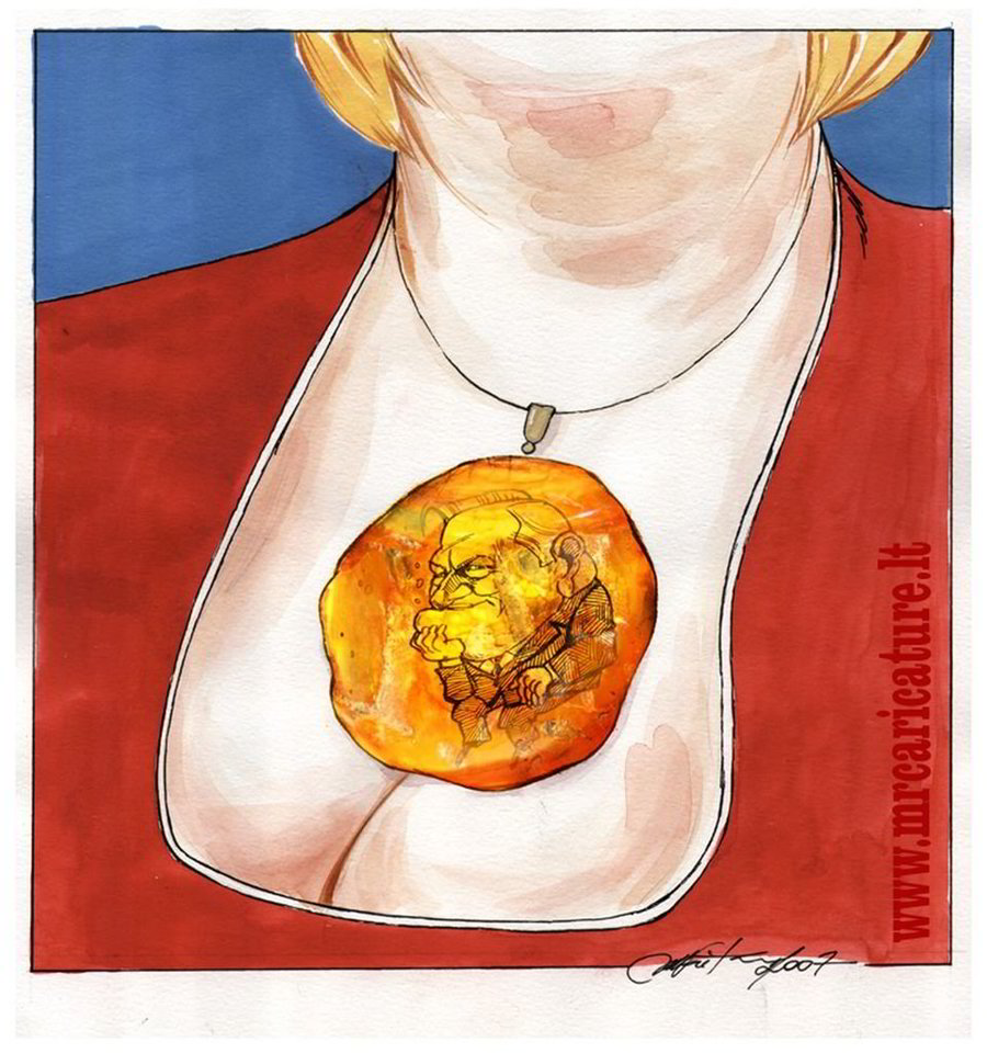 Ką savo piešiniu norėjo pasakyti karikatūristas R. Vaitkus?