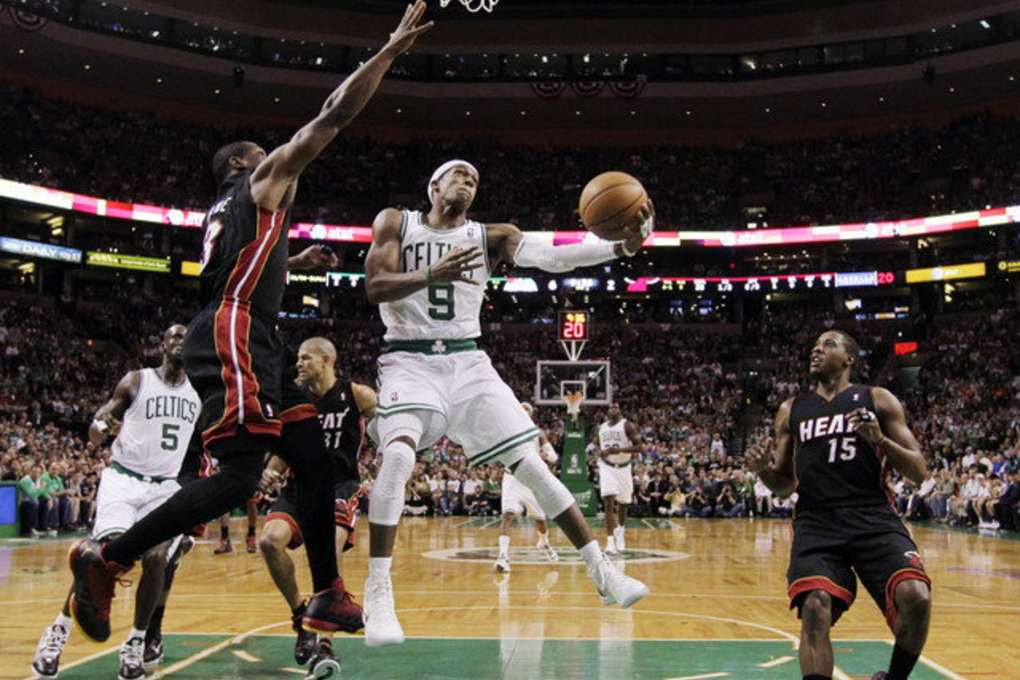 “Heat“ ir „Celtics“ rungtynių akimirkos.