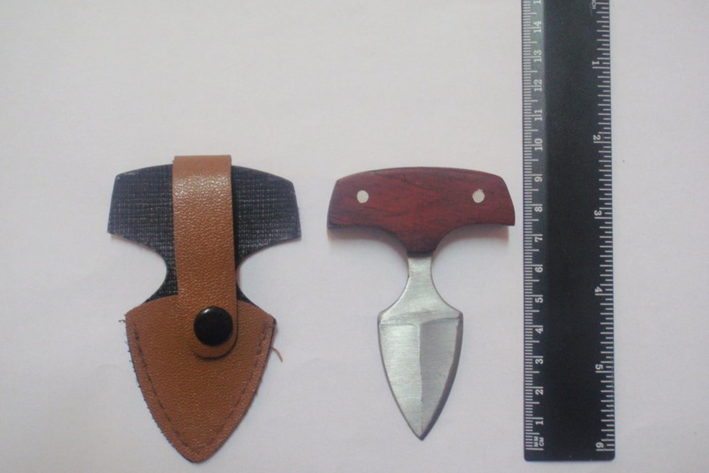 Pas sulaikytuosius rastas ginklas, kuriuo jie grasino savo aukai.