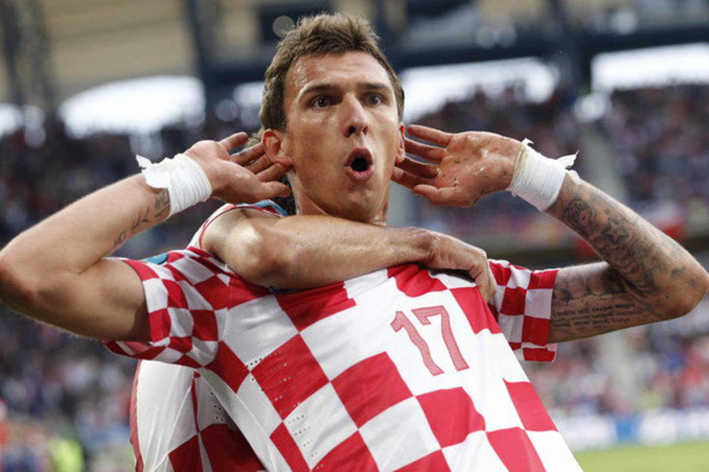 Kroatijos ir Italijos rinktinių rungtynių akimirkos.