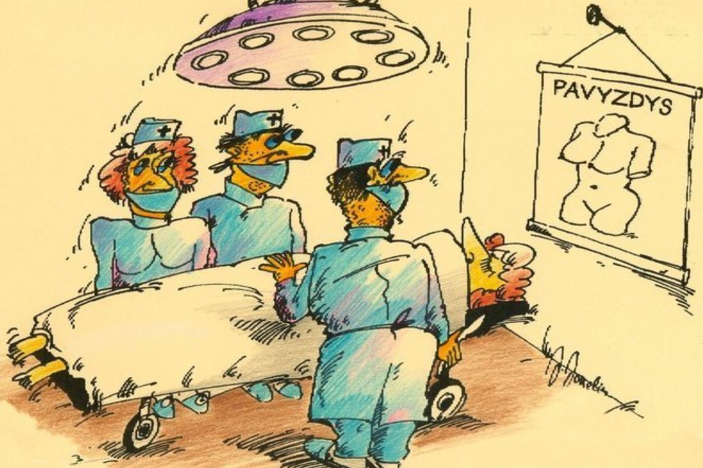 Ką savo karikatūra nori pasakyti Alvydas Jonaitis?