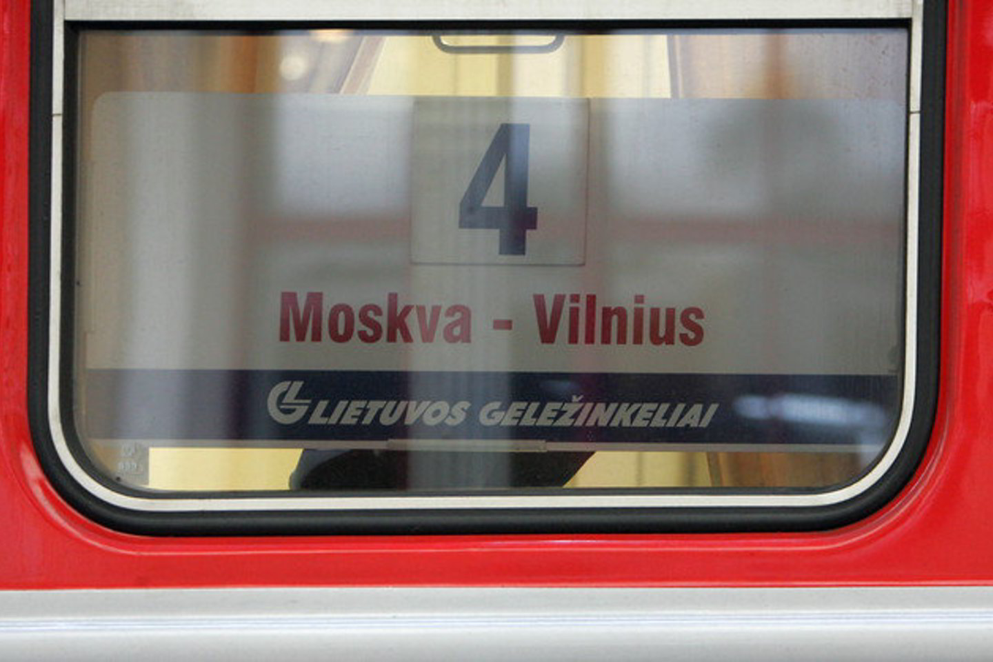 Sieną kirsti norėjęs užsienietis važiavo traukiniu iš Maskvos į Vilnių.