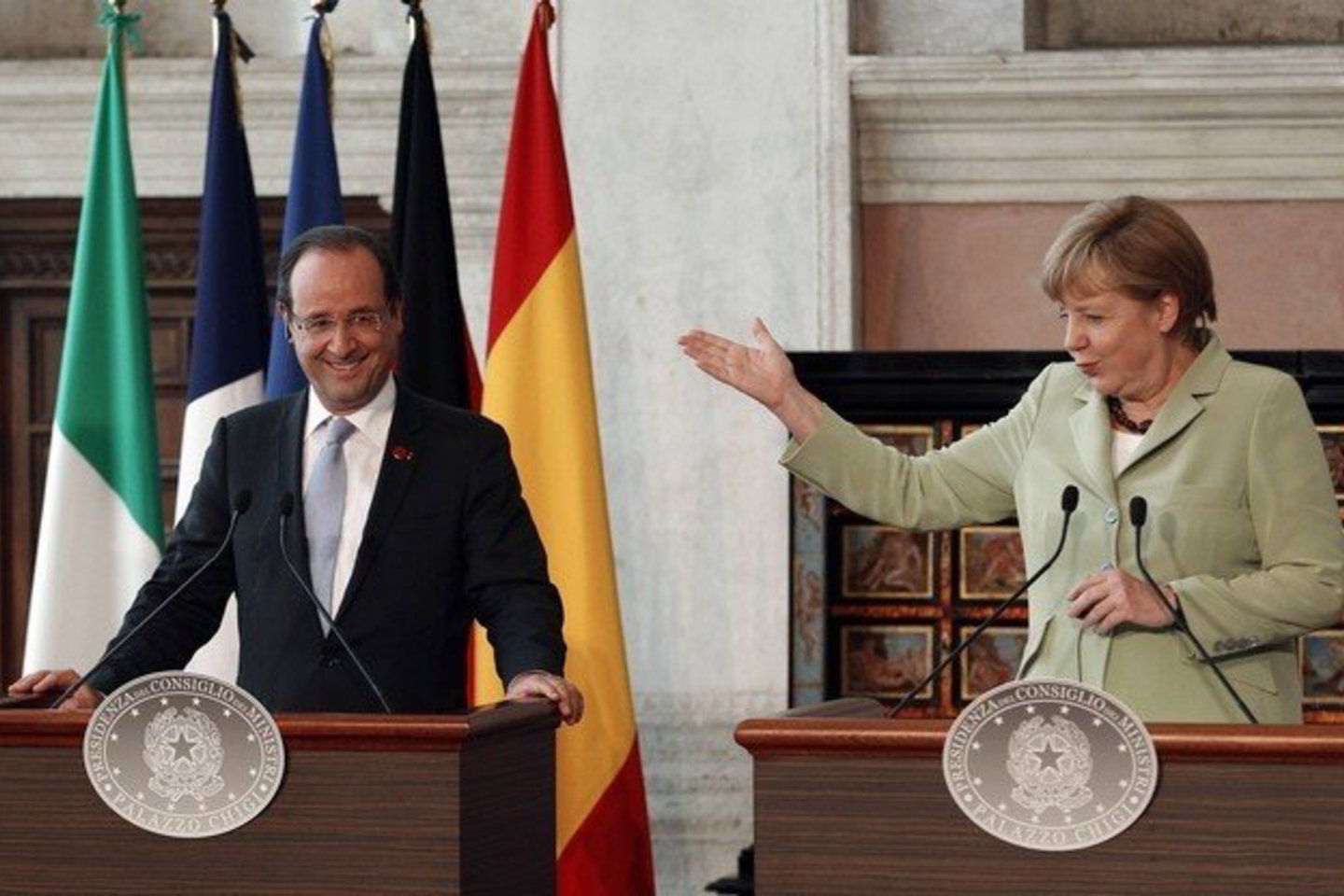 F. Hollande'as pranešė apie sutartą 1 proc. BVP paramą augimui, A. Merkel ragino Europą labiau vienytis.