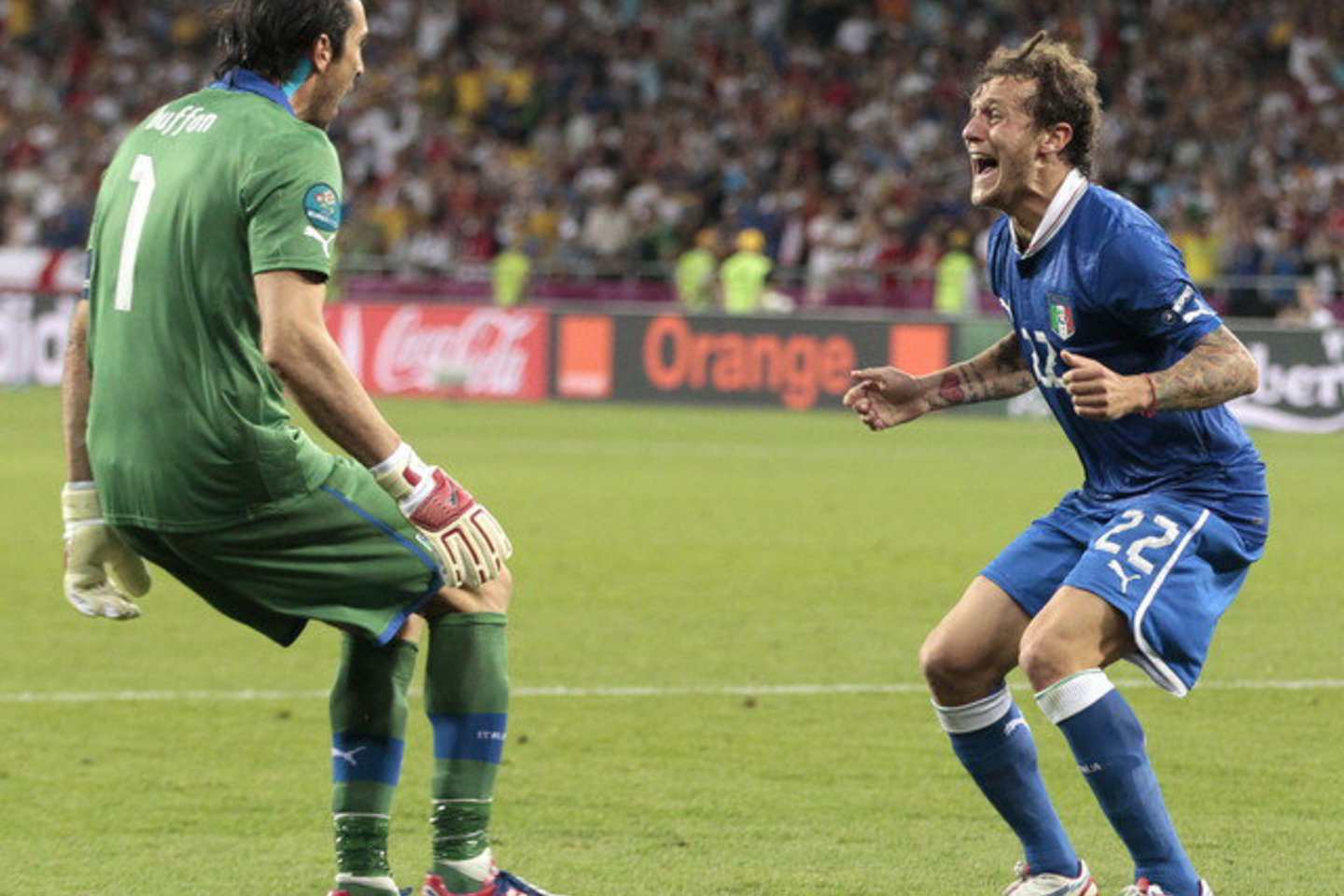 Europos čempionato ketvirtfinalis: Italija-Anglija.