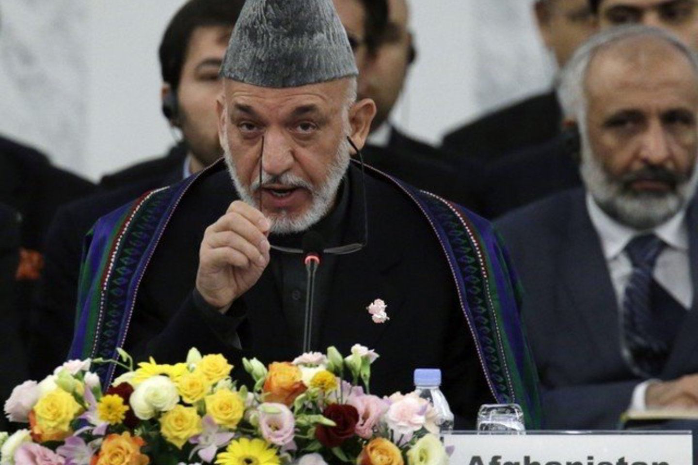 Tarp konferencijos dalyvių buvo ir Afganistano prezidentas Hamidas Karzai.