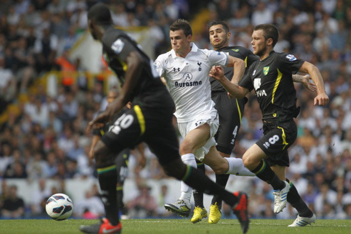 „Tottenham Hotspur“ futbolininkai (balta apranga) nesugebėjo įveikti „Norwich City“ ekipos