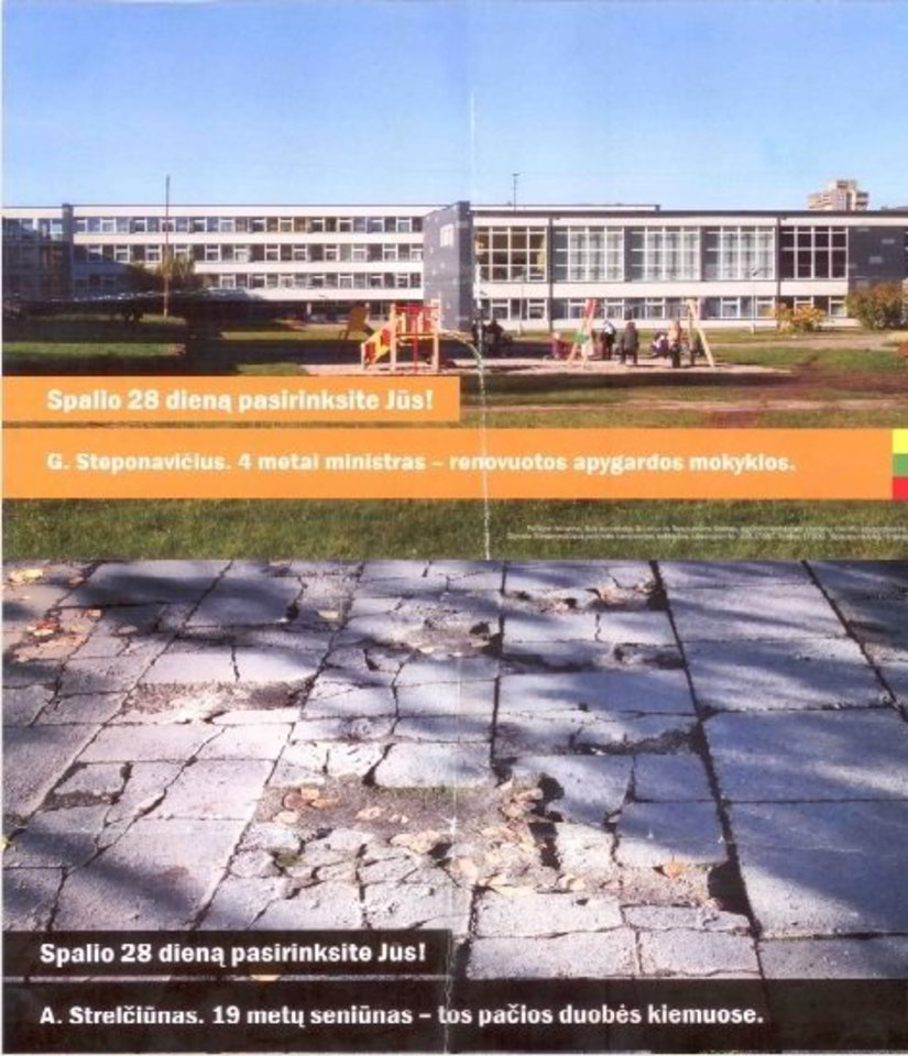 Skaitytoją papiktino G. Steponavičiaus rinkimų agitacija.