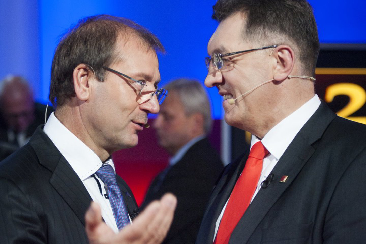 Politologai jau dabar pastebi V. Uspaskicho (kairėje) ir A. Butkevičiaus požiūrių skirtumų,