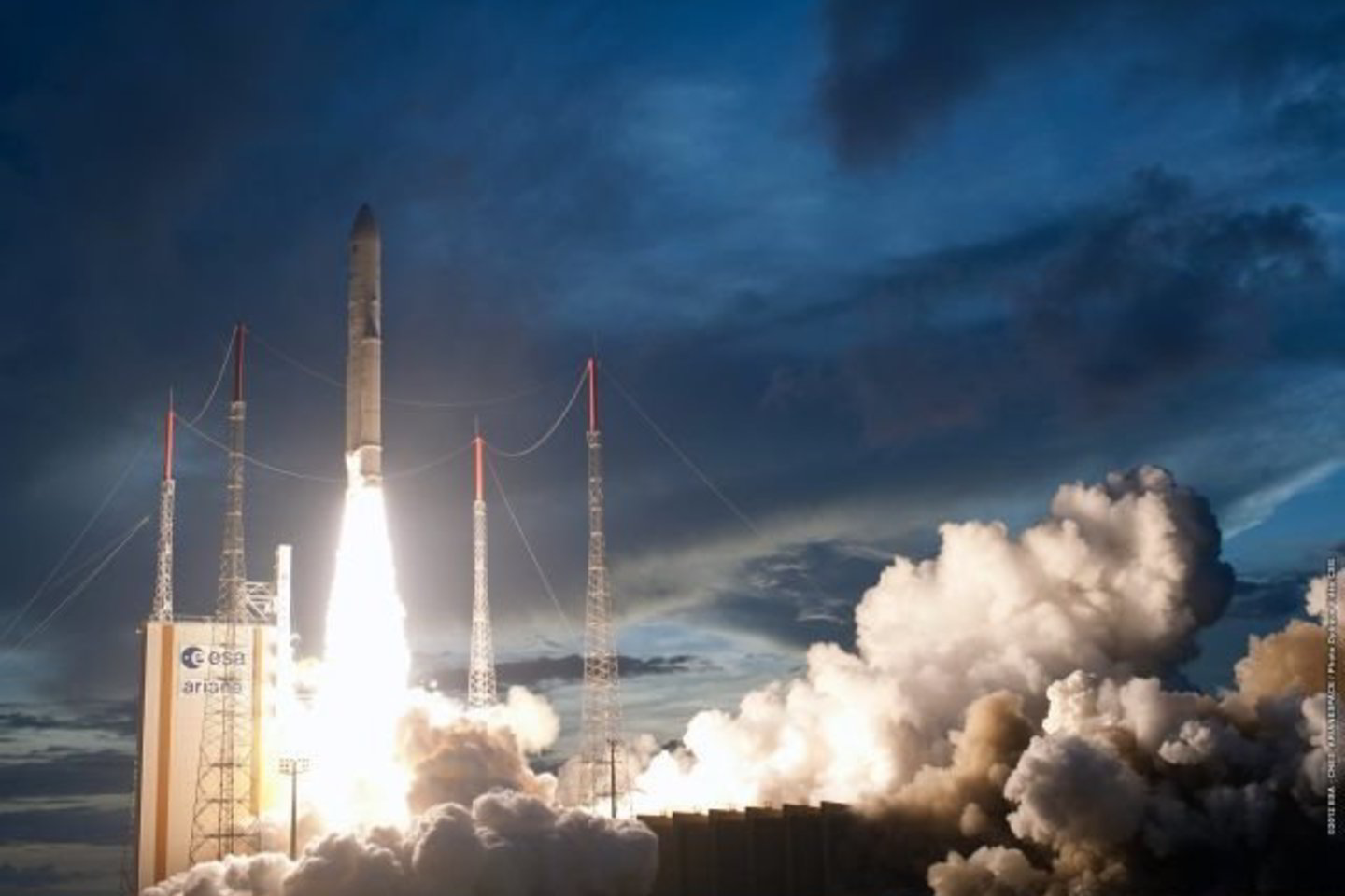 Raketa į orbitą pakilo šeštadienį.