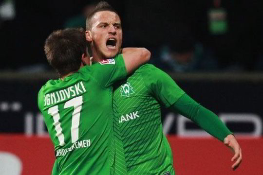 „Werder” Vokietijoje sutriuškino „Hoffenheim“, „Hamburger“ grįžo su tašku (video)