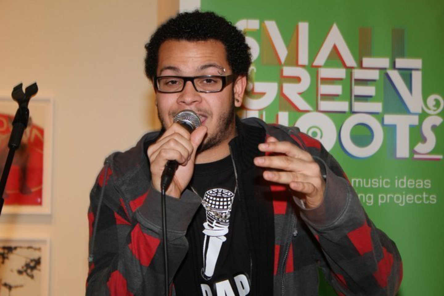 Ypatingas čempionato svečias - garsus "beatbox" atlikėjas iš Londono Marv-ill.
